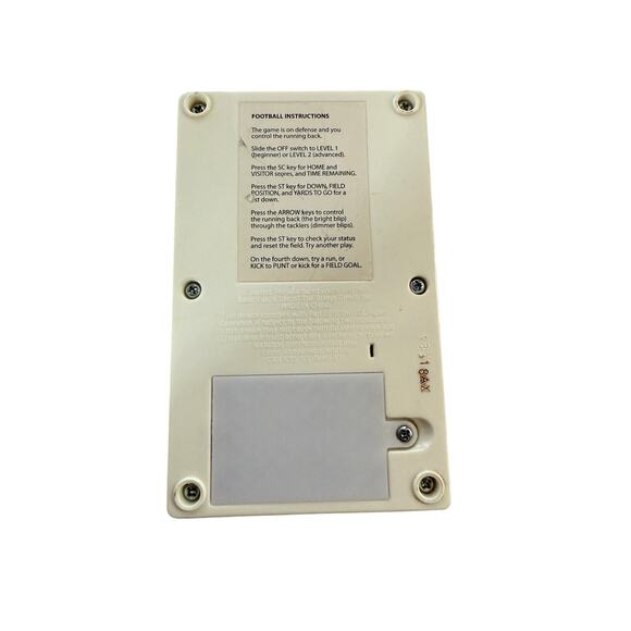 Retro Mattel Electronic Football Handheld Game 2014 Lights Sound TESTED WORKS - Picture 10 of 14